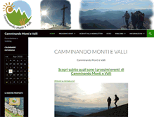 Tablet Screenshot of camminandomontievalli.it